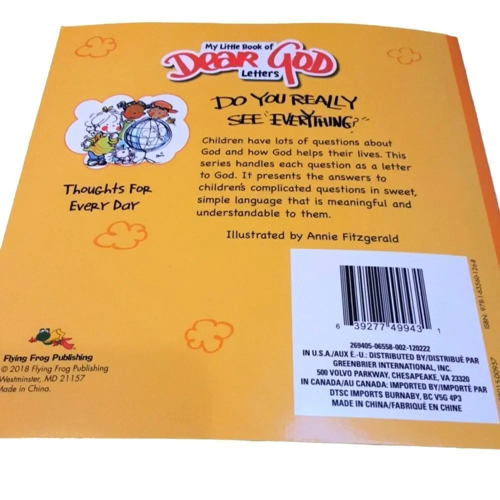 Dear God Letters Book‎ Series For Children Set Of Two Softbound